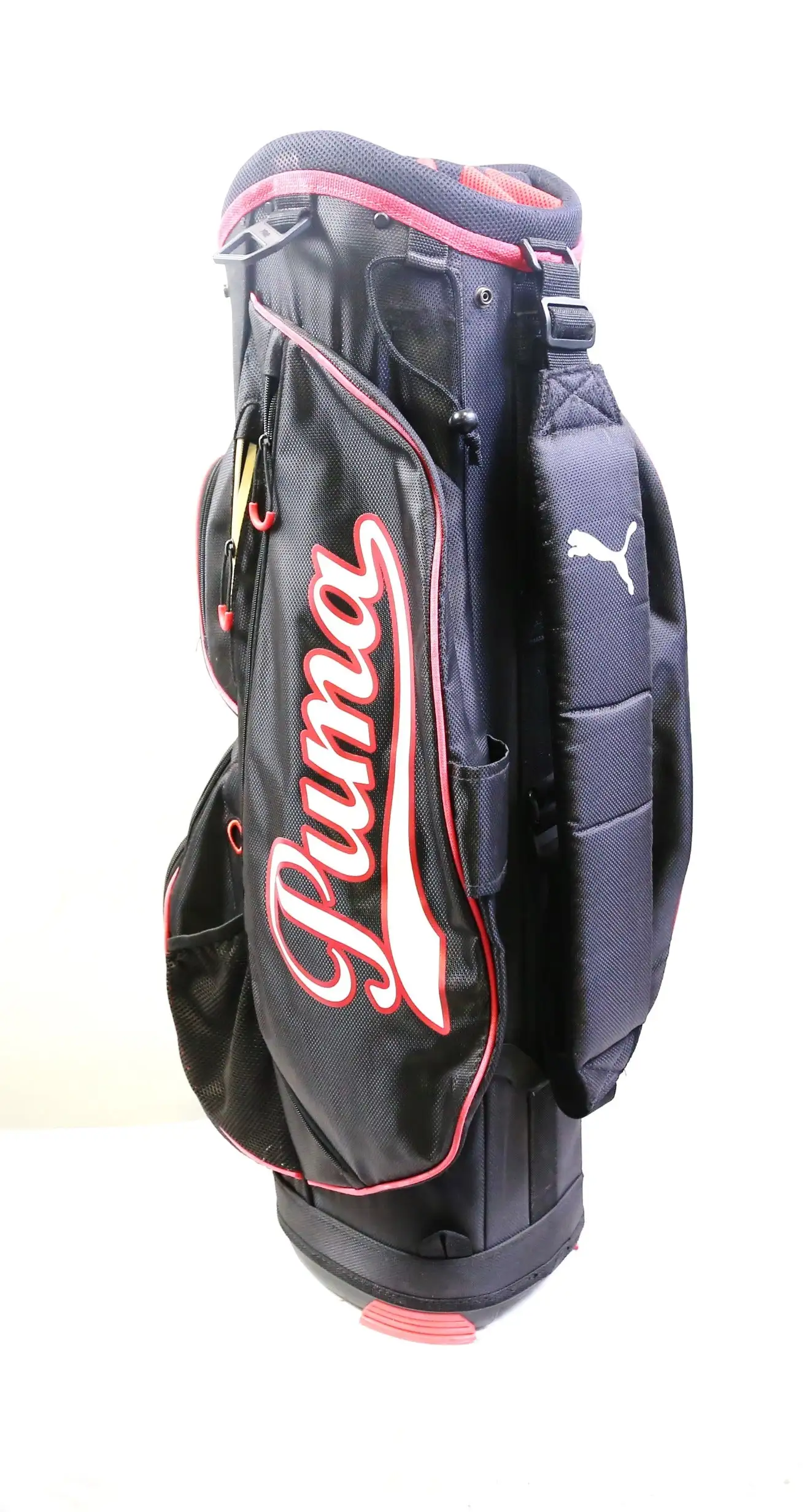 Puma Black/Red Stand Golf Bag 14 Dividers 7 Pockets Shoulder Strap 7 Puma Black/Red Stand Golf Bag 14 Dividers 7 Pockets Shoulder Strap - Image 5