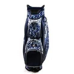 GloveIt Blue/White Cart Bag 14-Dividers 9-Pockets Shoulder Strap