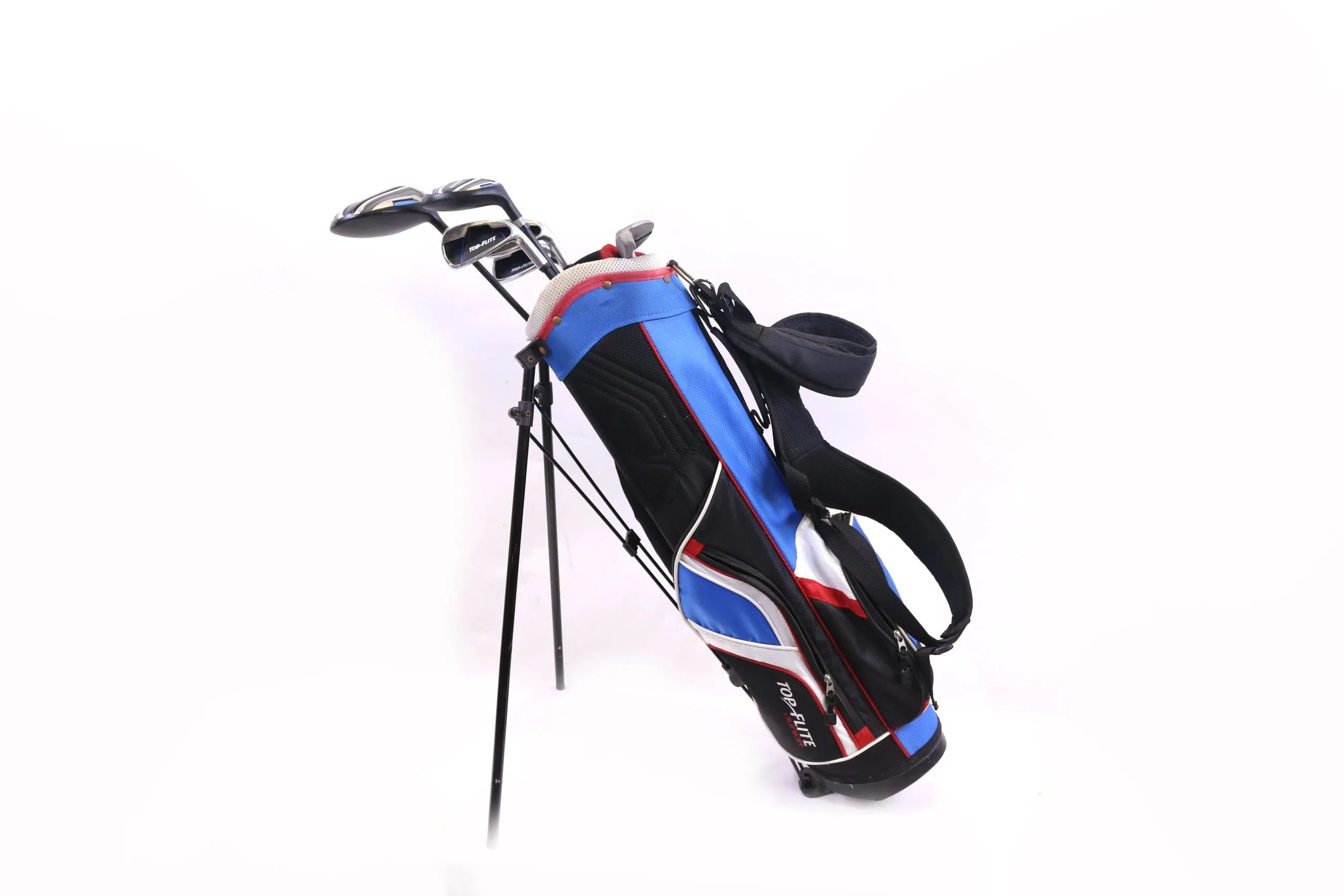 Top Flite 1W, 4W, 7, 8, SW, Putter Kids Golf Club Set Right Handed W/ Stand Bag 6 Top Flite 1W, 4W, 7, 8, SW, Putter Kids Golf Club Set Right Handed W/ Stand Bag - Image 4