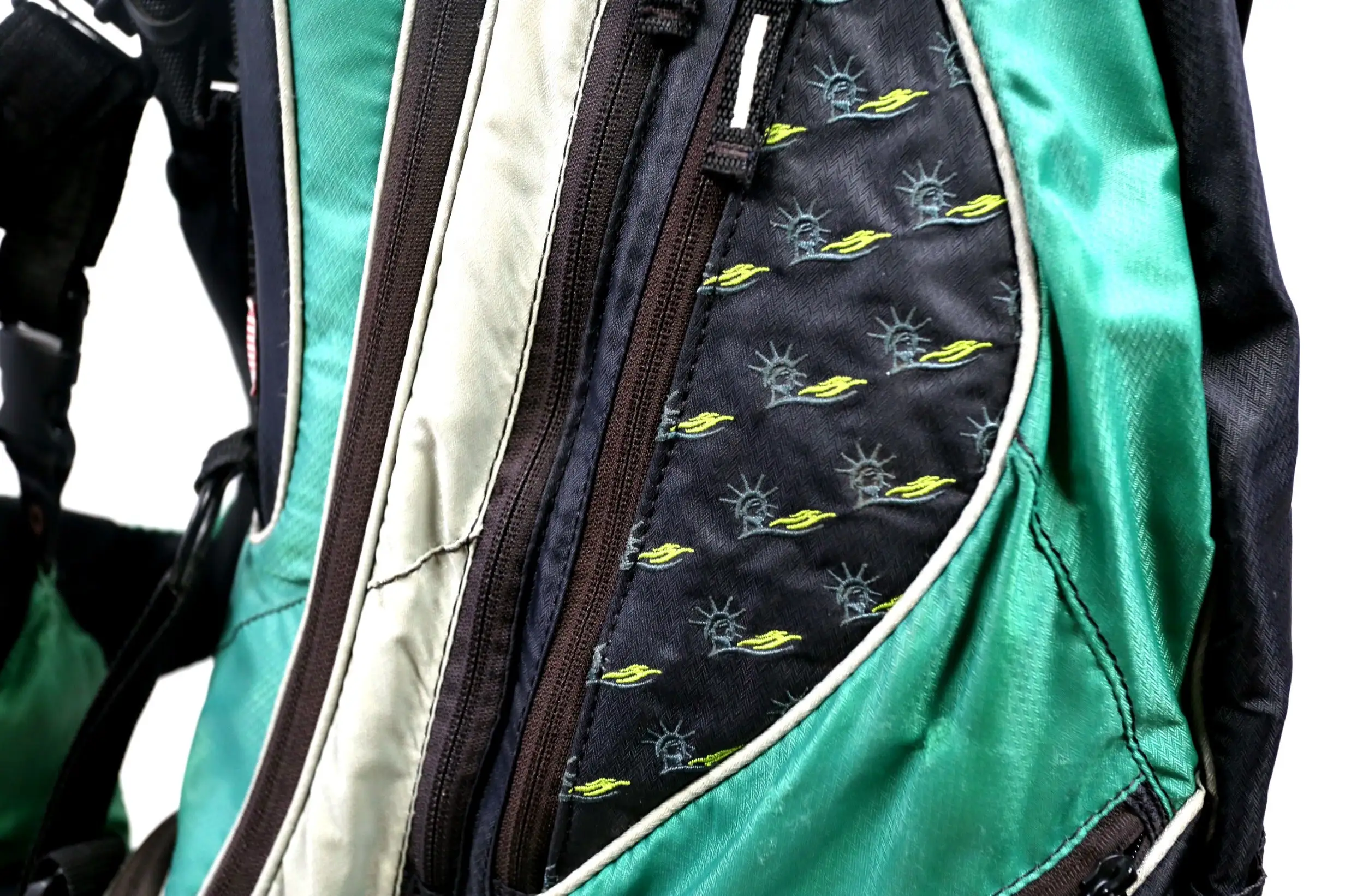 Club Glove Stand Golf Bag 7 Dividers 8 Pockets Shoulder Strap Green/Black 10 Club Glove Stand Golf Bag 7 Dividers 8 Pockets Shoulder Strap Green/Black - Image 8