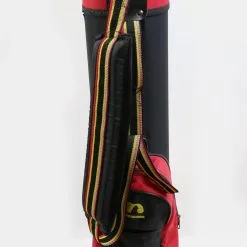 Mitsushiba Black/Red Carry Golf Bag 3 Dividers 2 Pockets Shoulder Strap