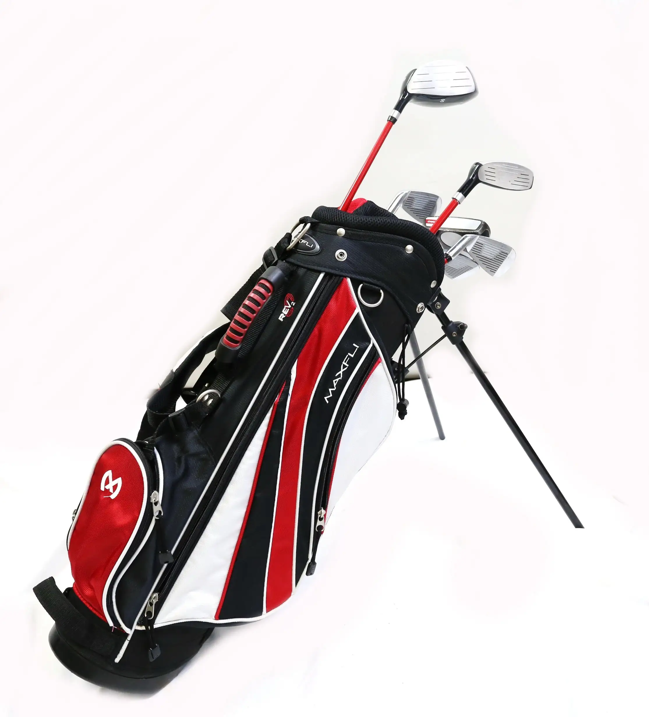 MaxFli Rev 2 1W, 4H, 7, 9, SW, Putter Kids Set RH 44 In Height Youth Flex 4 MaxFli Rev 2 1W, 4H, 7, 9, SW, Putter Kids Set RH 44 In Height Youth Flex - Image 2