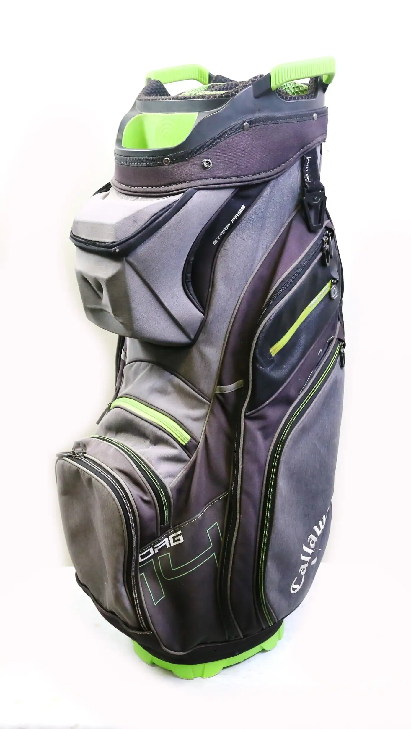 Callaway Org 14 Way 9 Pocket Green/Charcoal/Black Cart Bag 3 Callaway Org 14 Way 9 Pocket Green/Charcoal/Black Cart Bag