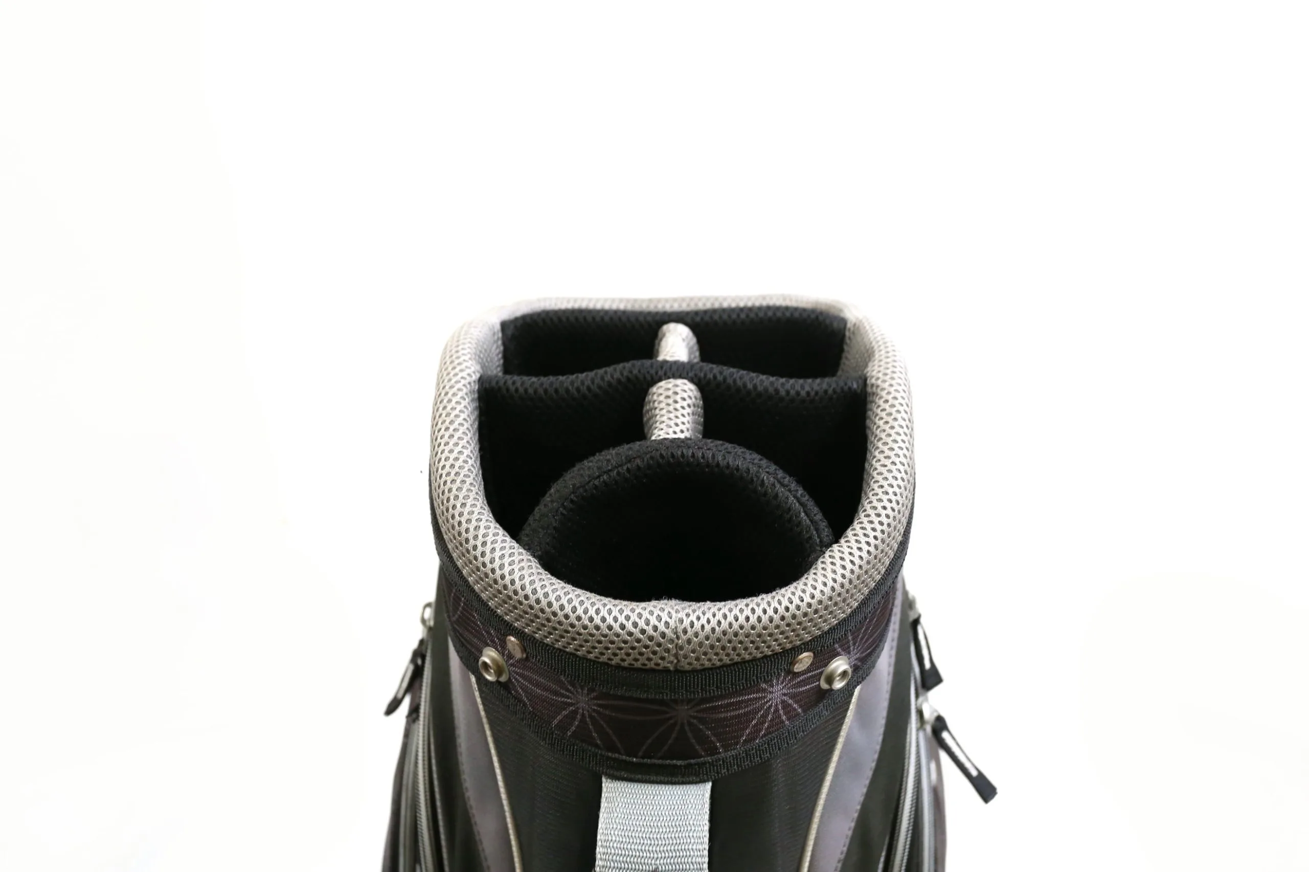 Callaway Solaire Gray/White 6-Divider Cart Golf Bag W/ Raincoat 7 Callaway Solaire Gray/White 6-Divider Cart Golf Bag W/ Raincoat - Image 5