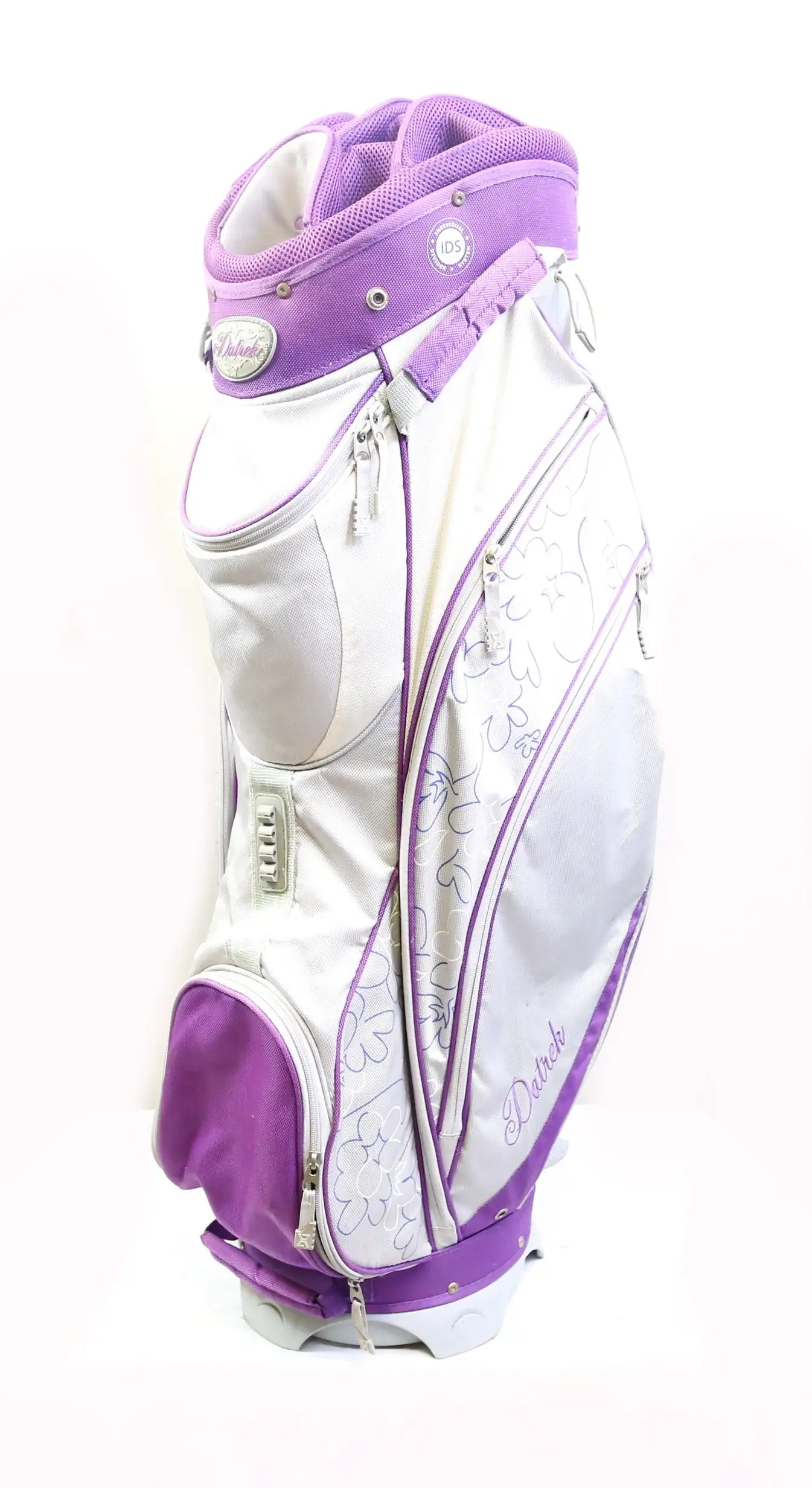 Datrek IDS 14 Dividers 6 Pockets Purple/Silver Ladies Cart Golf Bag 3 Datrek IDS 14 Dividers 6 Pockets Purple/Silver Ladies Cart Golf Bag