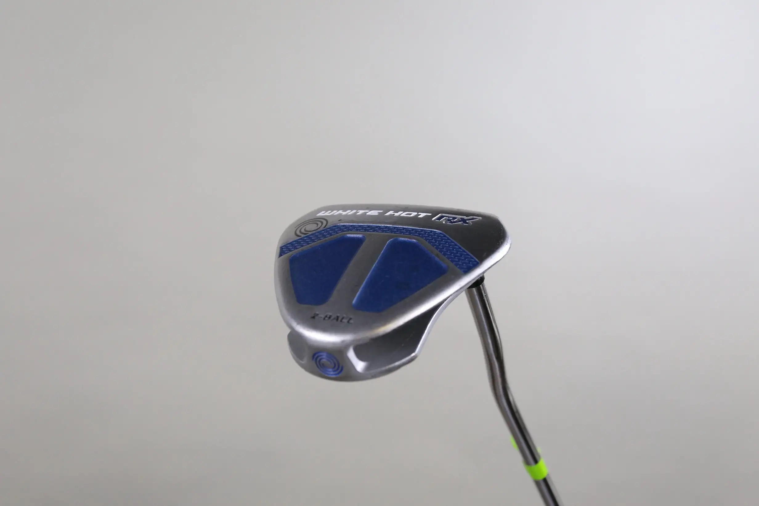 Odyssey White Hot RX 2-Ball Black Putter RH 35 In Steel Shaft Lamkin Grip Mallet 3 Odyssey White Hot RX 2-Ball Black Putter RH 35 In Steel Shaft Lamkin Grip Mallet