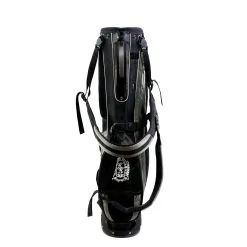 Nike Grey/Black Stand Bag 2-Dividers 4-Pockets Shoulder Strap