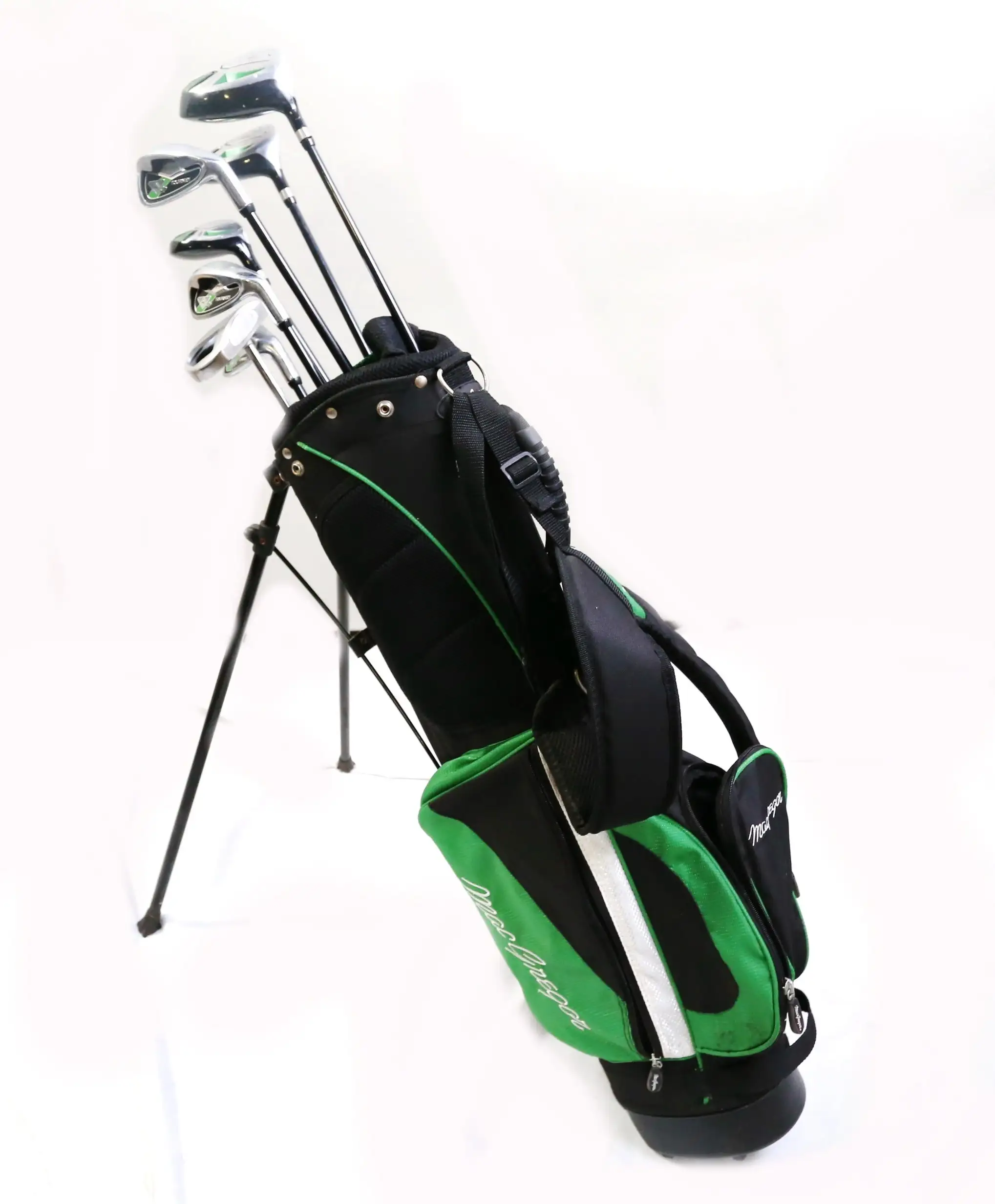 MacGregor Tourney MT JR 1W, 3W, 4h, 5, 7, PW, Putter Kids Set RH 61 In Height 3 MacGregor Tourney MT JR 1W, 3W, 4h, 5, 7, PW, Putter Kids Set RH 61 In Height