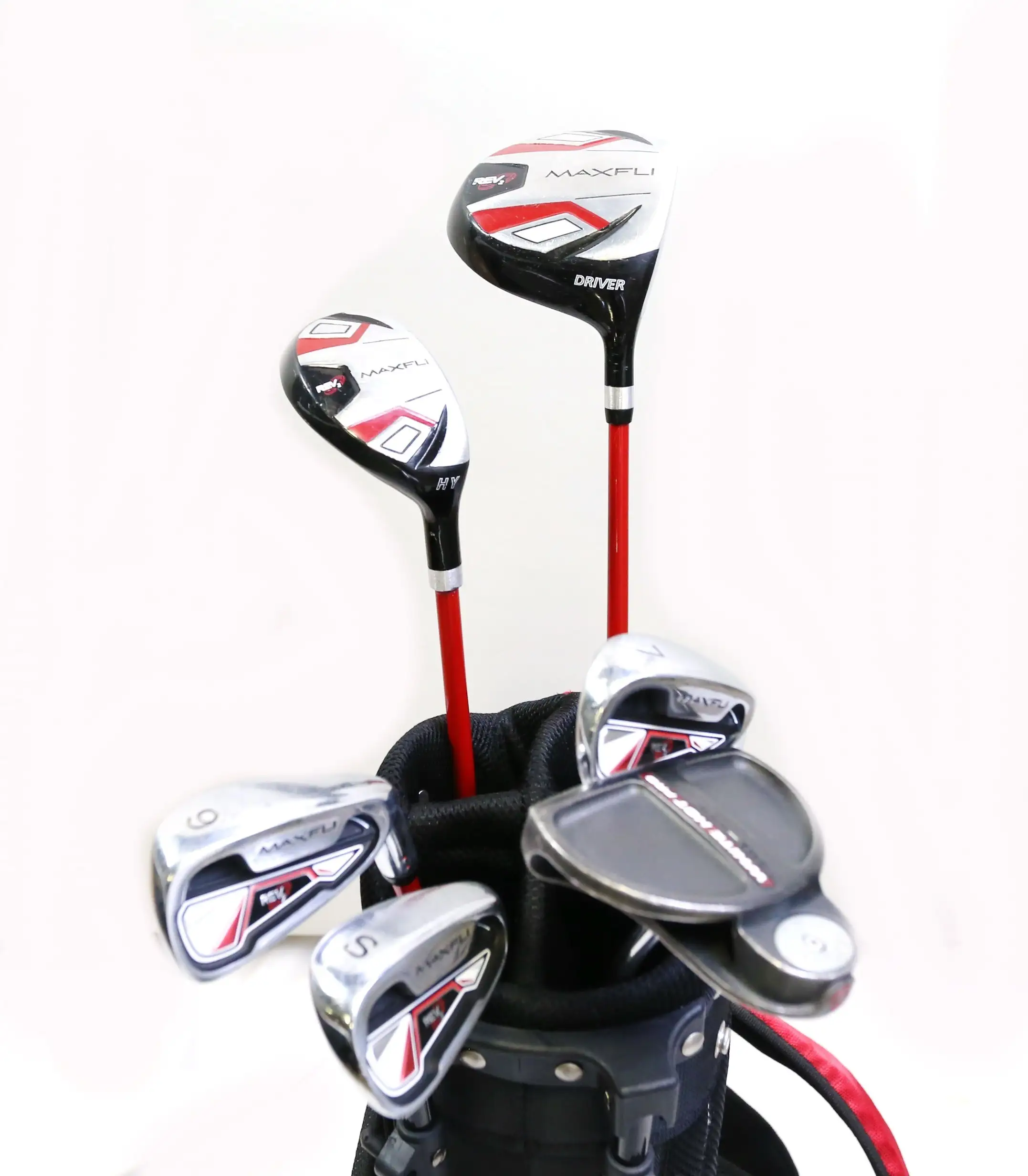 MaxFli Rev 2 1W, 4H, 7, 9, SW, Putter Kids Set RH 44 In Height Youth Flex 7 MaxFli Rev 2 1W, 4H, 7, 9, SW, Putter Kids Set RH 44 In Height Youth Flex - Image 5