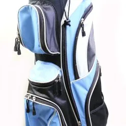 Aspire Ladies Blue/Black/Silver 8 Dividers 9 Pockets Cart Golf Bag