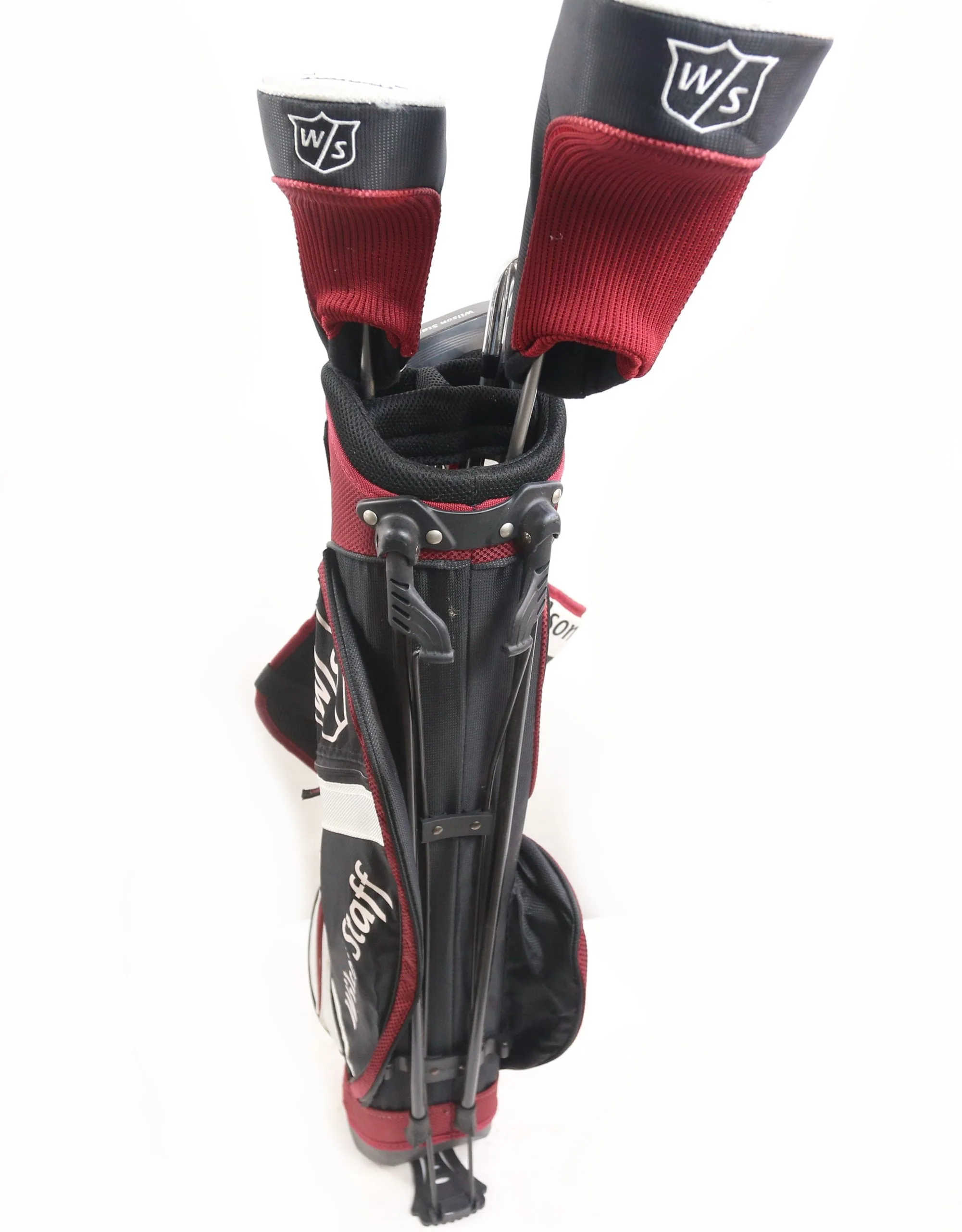 Wilson Staff FG Tour 1w, 3w, 7i, 9i, PW, Putter RH Kids Club Set Red Stand Bag 6 Wilson Staff FG Tour 1w, 3w, 7i, 9i, PW, Putter RH Kids Club Set Red Stand Bag - Image 4