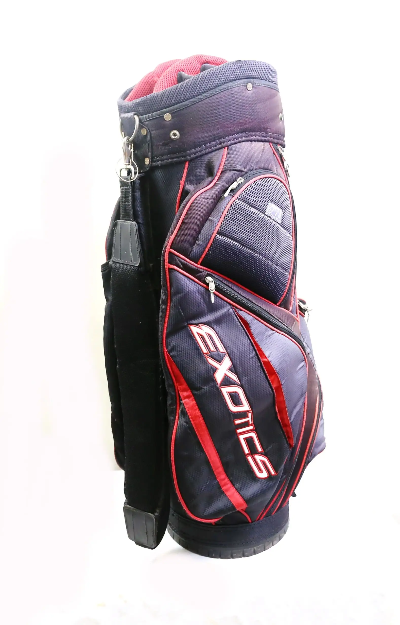Tour Edge Exotics Black/Red Cart Golf Bag 14 Dividers 11 Pockets Shoulder Strap 7 Tour Edge Exotics Black/Red Cart Golf Bag 14 Dividers 11 Pockets Shoulder Strap - Image 5