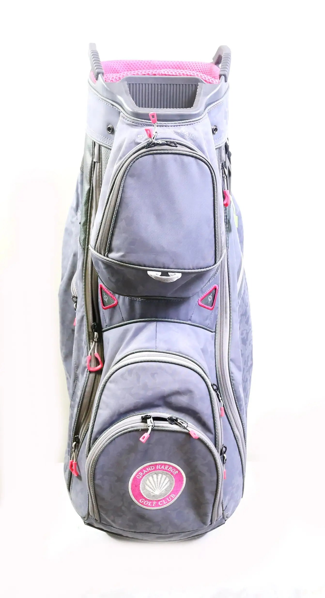 Sun Mountain XL Grey/Pink 14 Dividers 8 Pockets Cart Bag 4 Sun Mountain XL Grey/Pink 14 Dividers 8 Pockets Cart Bag - Image 2