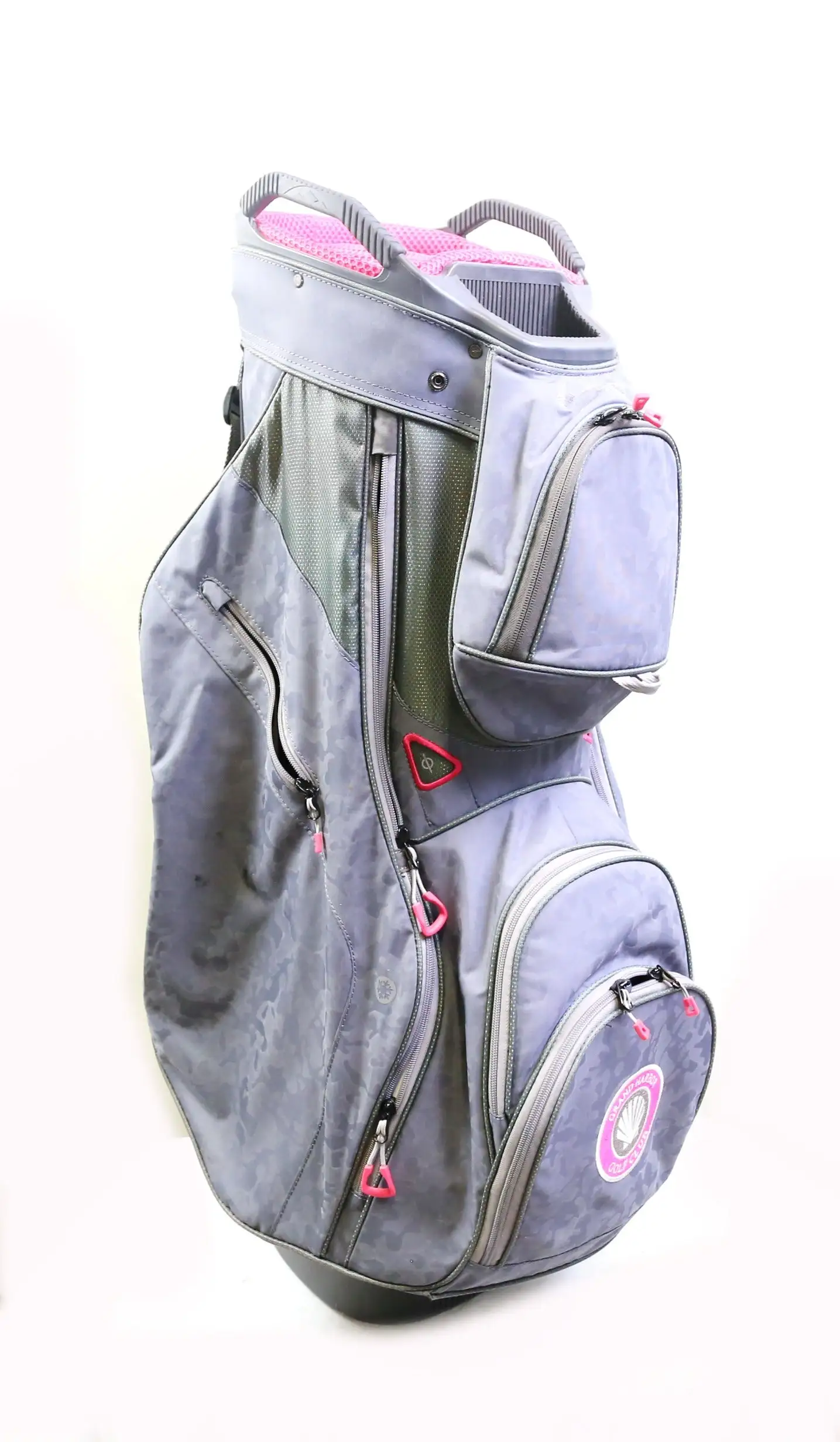 Sun Mountain XL Grey/Pink 14 Dividers 8 Pockets Cart Bag 5 Sun Mountain XL Grey/Pink 14 Dividers 8 Pockets Cart Bag - Image 3