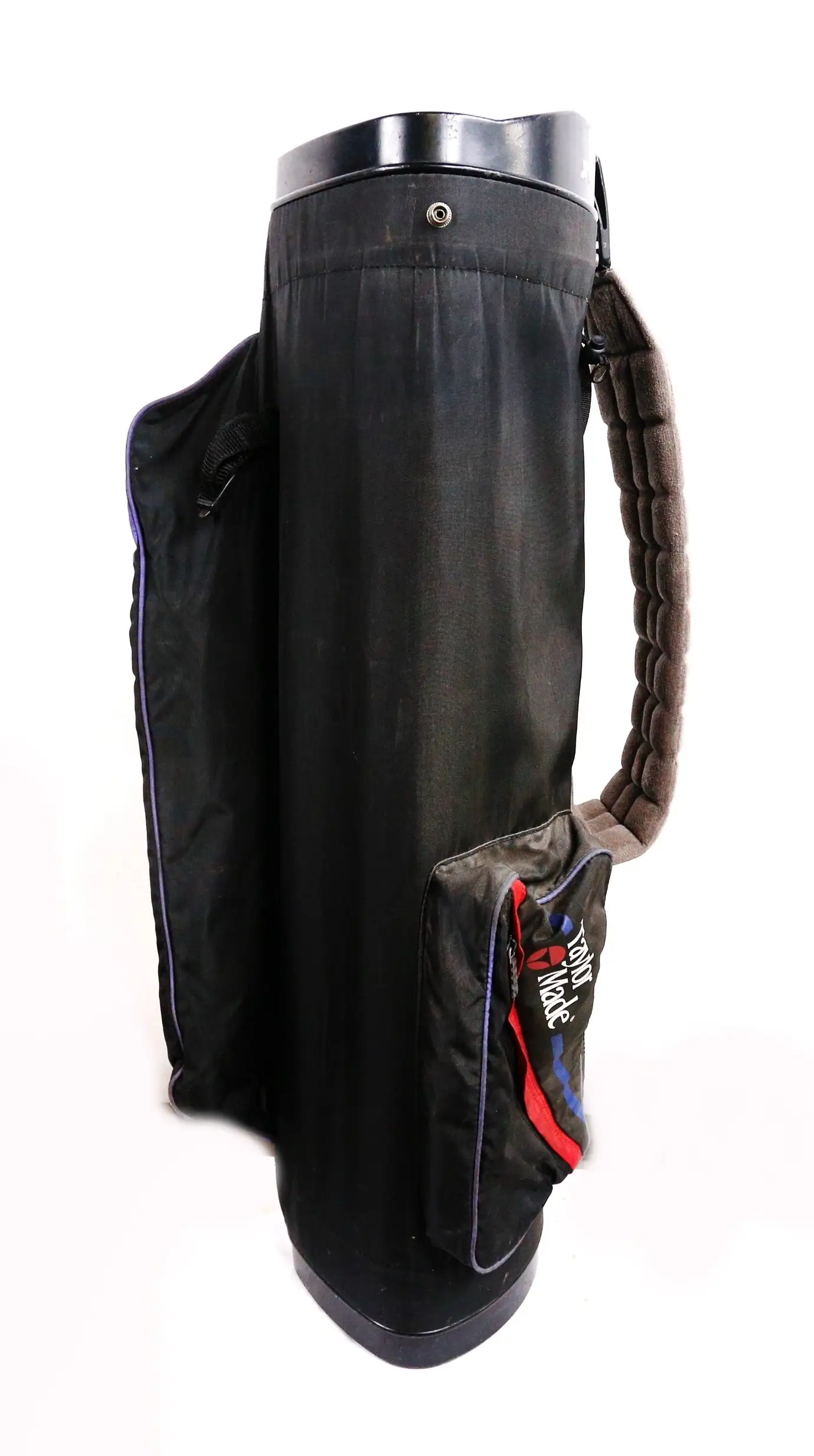 TaylorMade Carry Golf Bag 4 Dividers 4 Pockets Shoulder Strap Black/Red/Blue 7 TaylorMade Carry Golf Bag 4 Dividers 4 Pockets Shoulder Strap Black/Red/Blue - Image 5