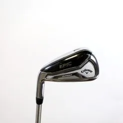 LEFTY Callaway Epic Forged Single 7 Iron 27* 37.5 In SteelFiber F3 Regular Flex