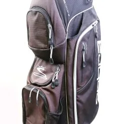 Cobra Black/Grey Waterproof Cart Golf Bag14 Dividers 7 Pockets Shoulder Strap