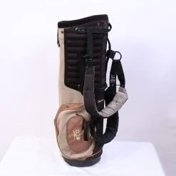 GOLF BAGS Sales 39 Accra Izzo Stand Golf Bag Men's 4 Dividers Black/Beige