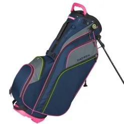 DaTrek Go Lite Hybrid Stand Bag -GOLF BAGS Sales 6537910 Datrek GoLiteHybrid StandBag NavyPinkLime Right