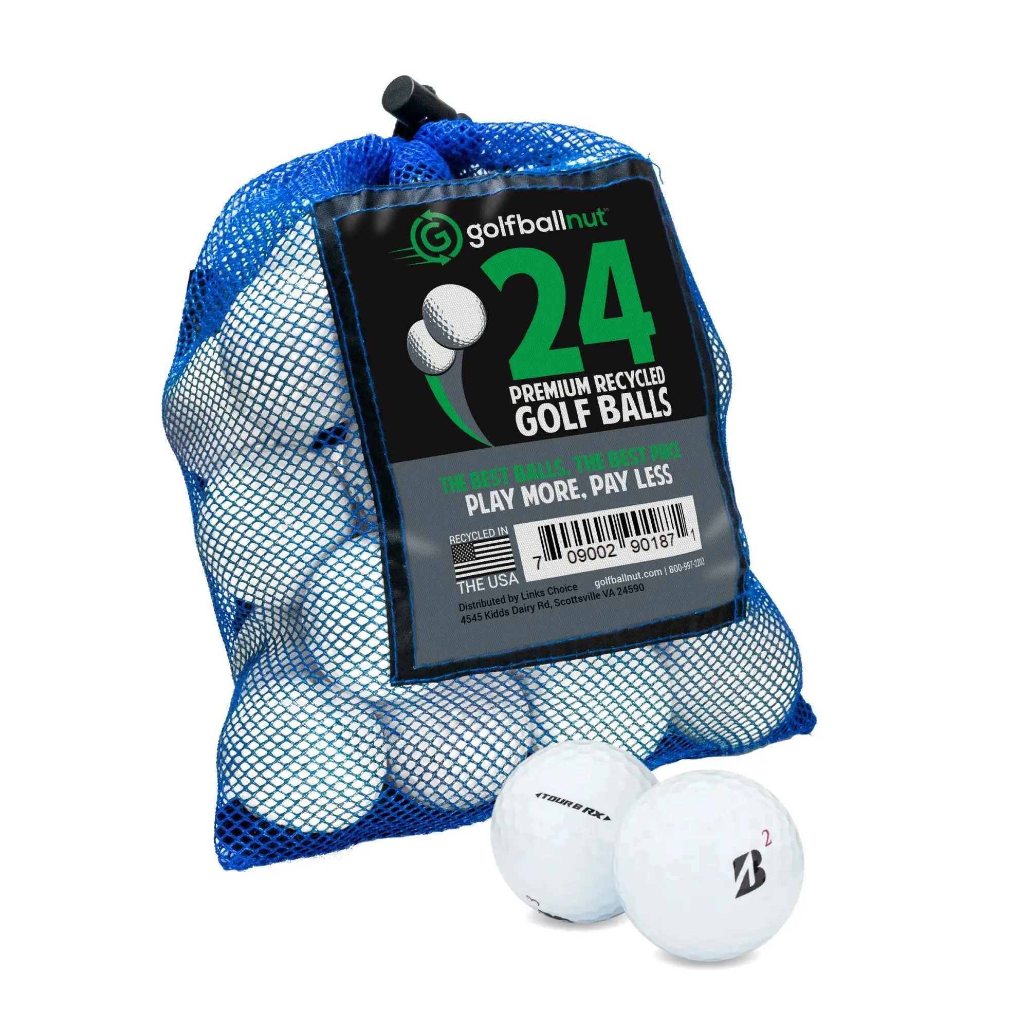 GolfBall Nut Used And Recycled For Bridgestone Tour BRX Near Mint - 4A Quality Golf Balls Mesh Bag Included 4 GolfBall Nut Used And Recycled For Bridgestone Tour BRX Near Mint - 4A Quality Golf Balls Mesh Bag Included - Image 2