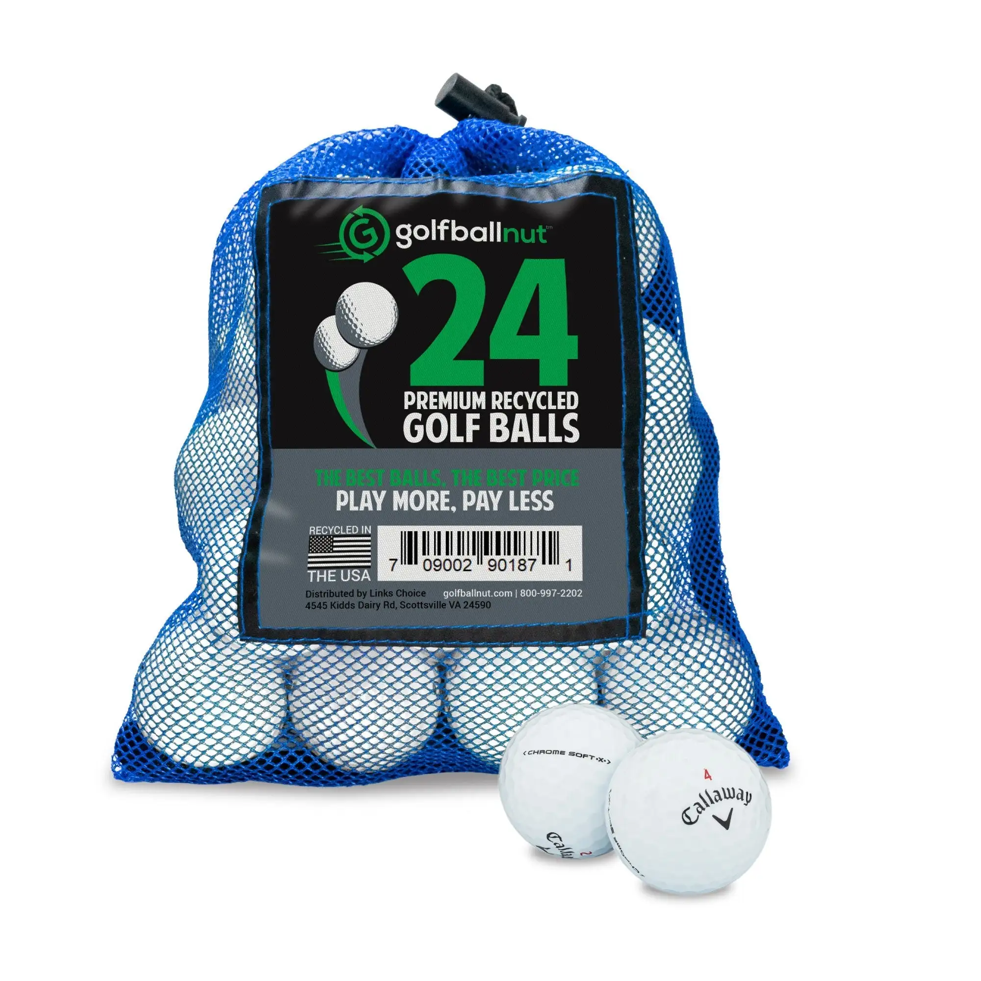 GolfBall Nut Used And Recycled For Callaway Chromesoft X Near Mint - 4A Quality Golf Balls Mesh Bag Included 5 GolfBall Nut Used And Recycled For Callaway Chromesoft X Near Mint - 4A Quality Golf Balls Mesh Bag Included - Image 3