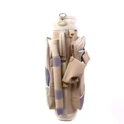 Datrek Mist 2001 Beige/Lavender Cart Bag 4-Divider 4-Pocket Shoulder Strap