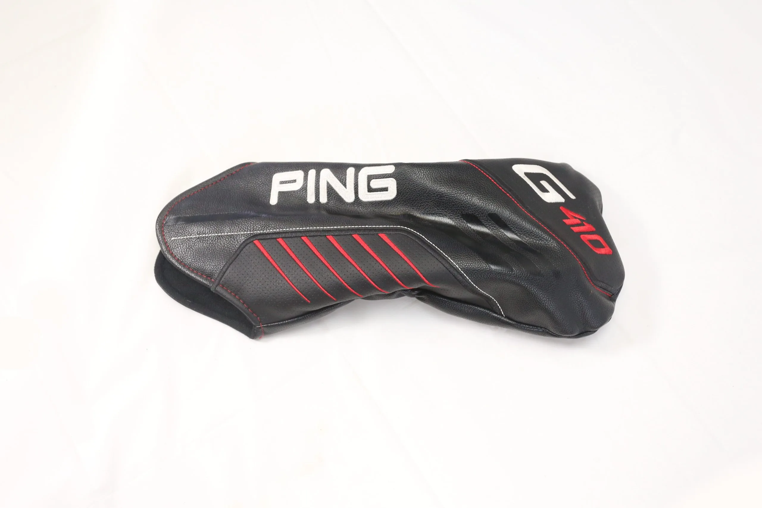 Ping G410 Driver Headcover Only Black Faux Leather Very Good Condition 3 Ping G410 Driver Headcover Only Black Faux Leather Very Good Condition