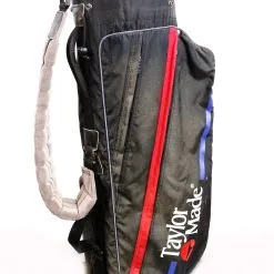 TaylorMade Carry Golf Bag 4 Dividers 4 Pockets Shoulder Strap Black/Red/Blue