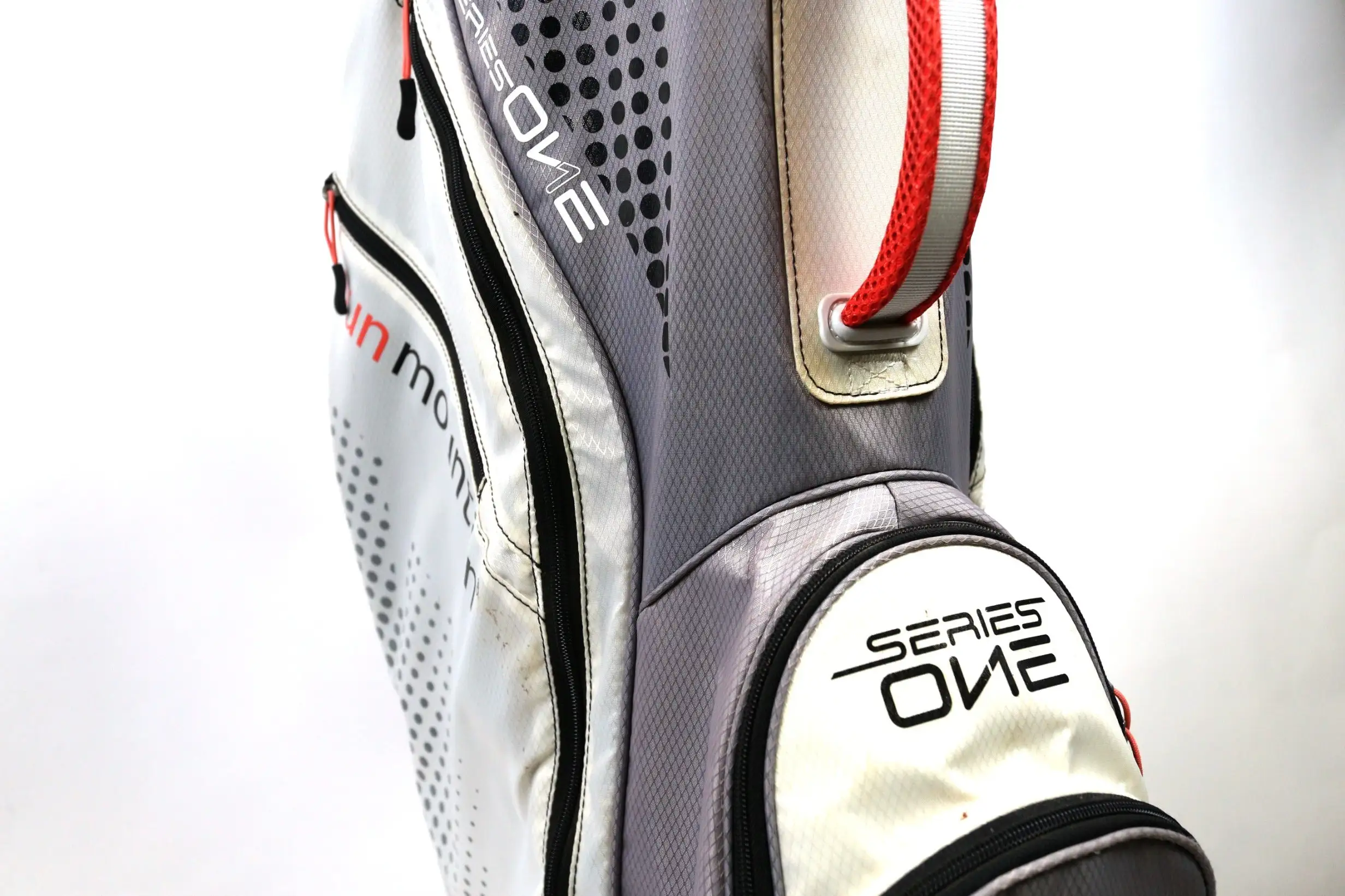 Sun Mountain White/Grey Cart Bag 14-Dividers 6-Pockets Shoulder Strap 9 Sun Mountain White/Grey Cart Bag 14-Dividers 6-Pockets Shoulder Strap - Image 7