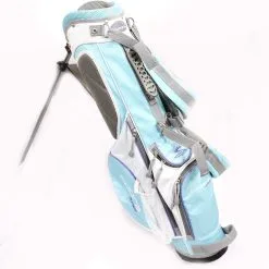 Cobra Junior Stand Bag 5 Dividers 5 Pockets Blue/Purple/White Shoulder Strap