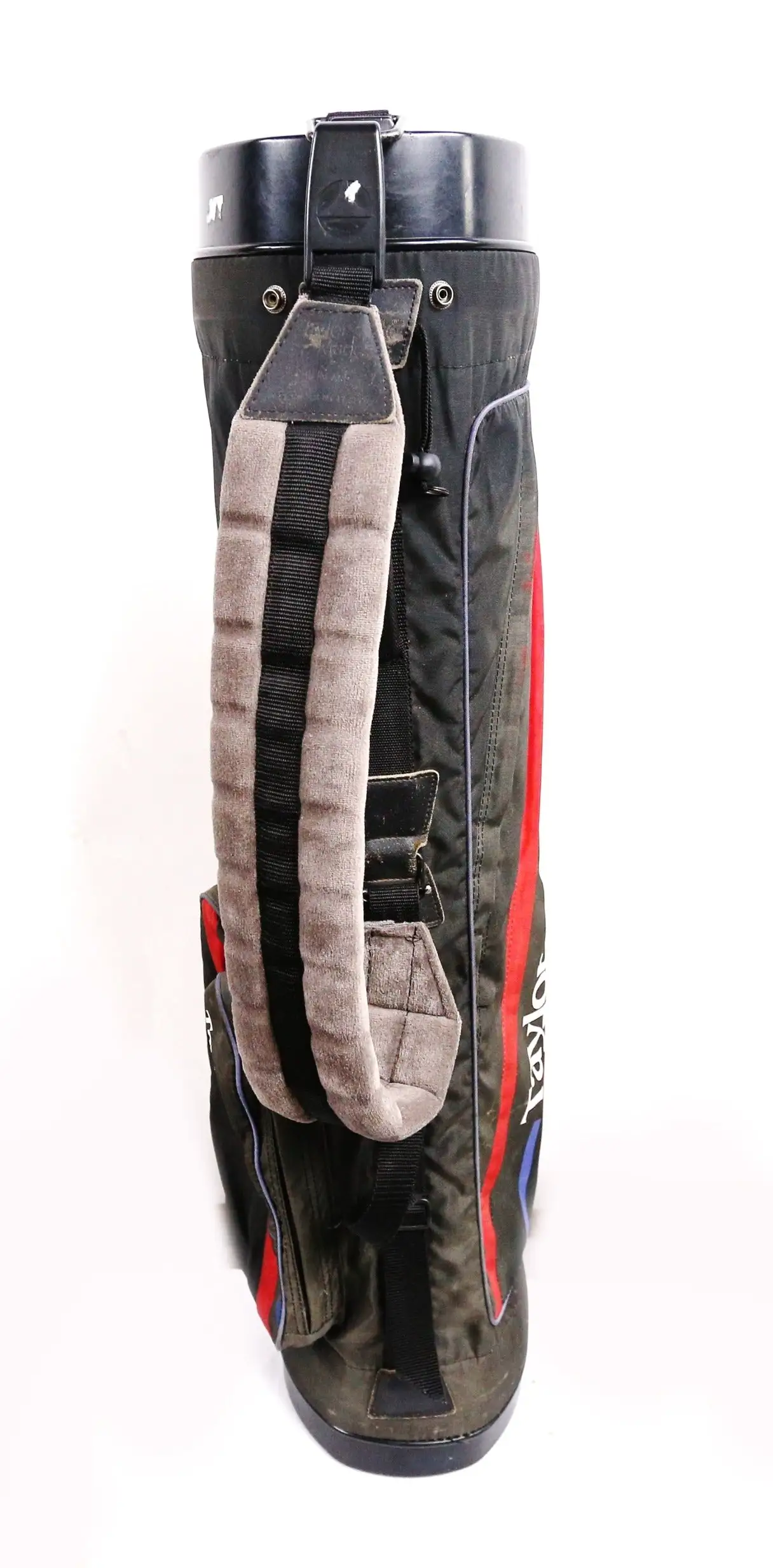 TaylorMade Carry Golf Bag 4 Dividers 4 Pockets Shoulder Strap Black/Red/Blue 5 TaylorMade Carry Golf Bag 4 Dividers 4 Pockets Shoulder Strap Black/Red/Blue - Image 3