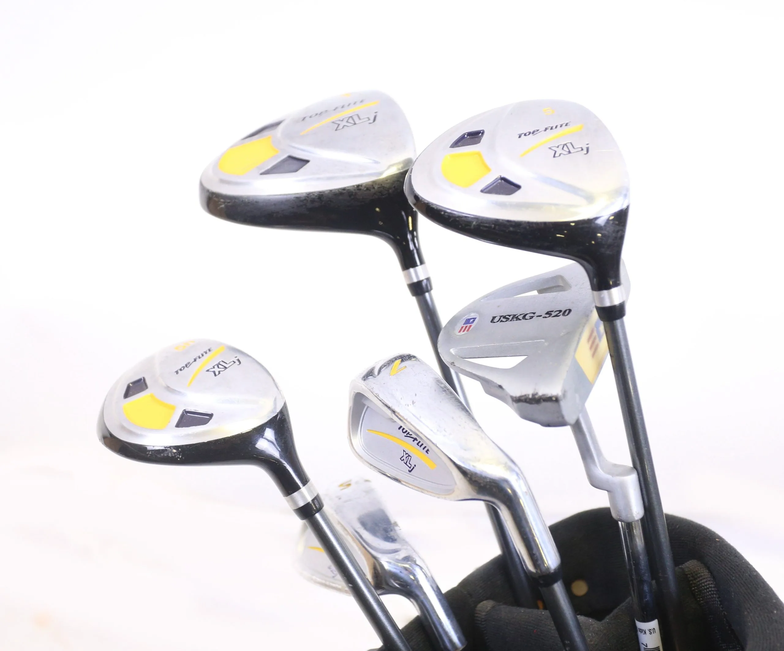 Top Flite XL J Driver, 5W, 5h, 7, SW, Putter Kids Set RH 44 In Height Youth Flex 6 Top Flite XL J Driver, 5W, 5h, 7, SW, Putter Kids Set RH 44 In Height Youth Flex - Image 4