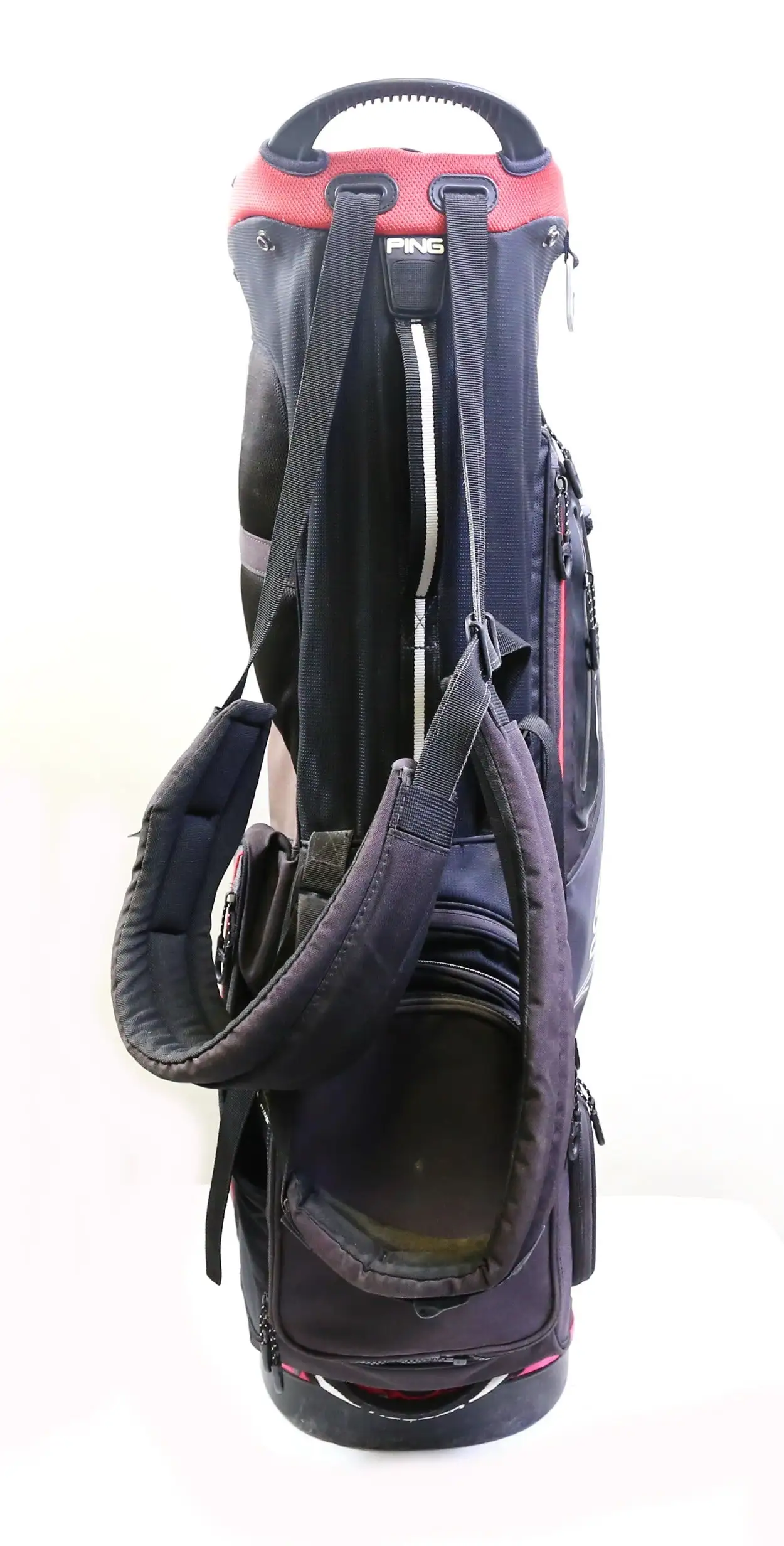 Ping E2 Black And Red Hoofer 5 Way 8 Pocket Stand Bag 5 Ping E2 Black And Red Hoofer 5 Way 8 Pocket Stand Bag - Image 3