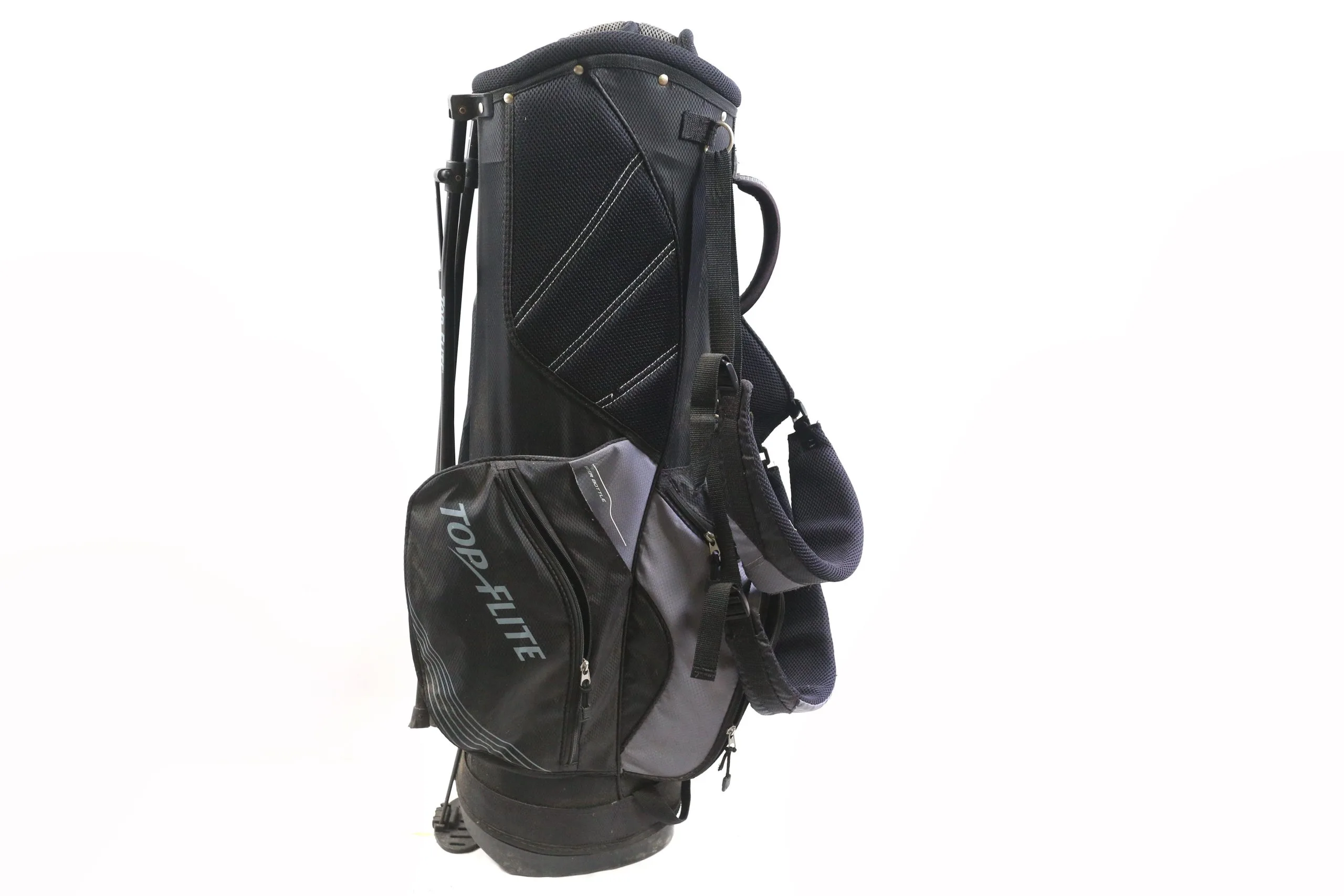 Top Flite Black/Grey Stand Bag 7-Dividers 5-Pockets Shoulder Strap 5 Top Flite Black/Grey Stand Bag 7-Dividers 5-Pockets Shoulder Strap - Image 3