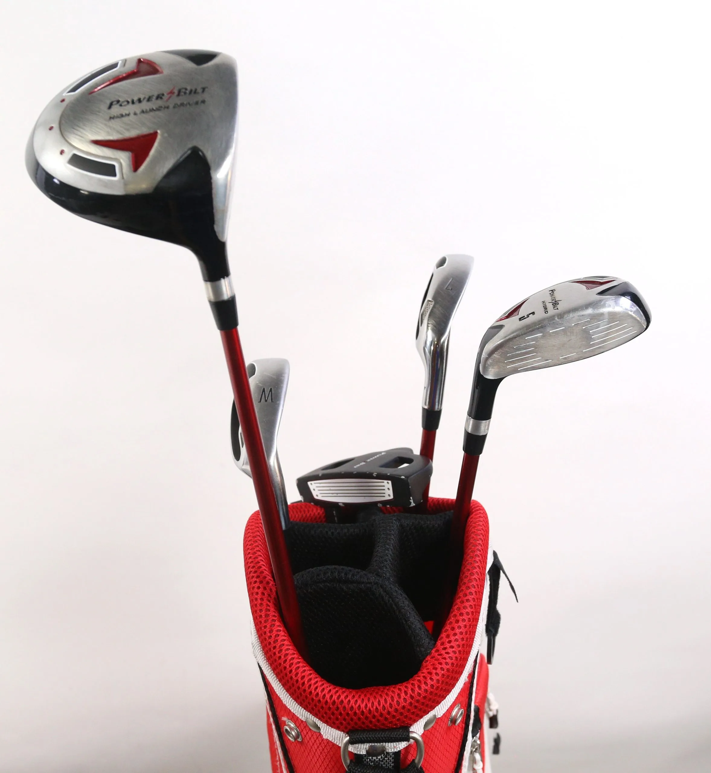 Powerbilt Power Bilt 1W, 5H, 7 Iron, W, Putter RH Kids Set W/ Bag Junior Flex 5 Powerbilt Power Bilt 1W, 5H, 7 Iron, W, Putter RH Kids Set W/ Bag Junior Flex - Image 3