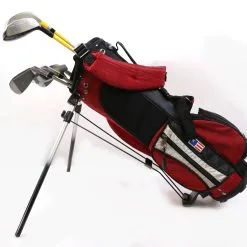 US Kids USKG 1W, 3W, 7, PW, SW, Putter LEFTY Kids Club Set W/ Bag