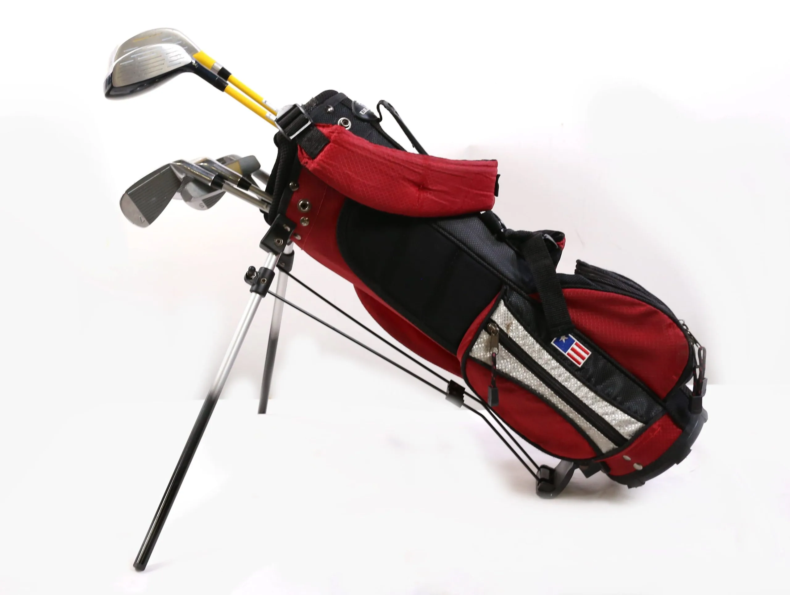 US Kids USKG 1W, 3W, 7, PW, SW, Putter LEFTY Kids Club Set W/ Bag 3 US Kids USKG 1W, 3W, 7, PW, SW, Putter LEFTY Kids Club Set W/ Bag