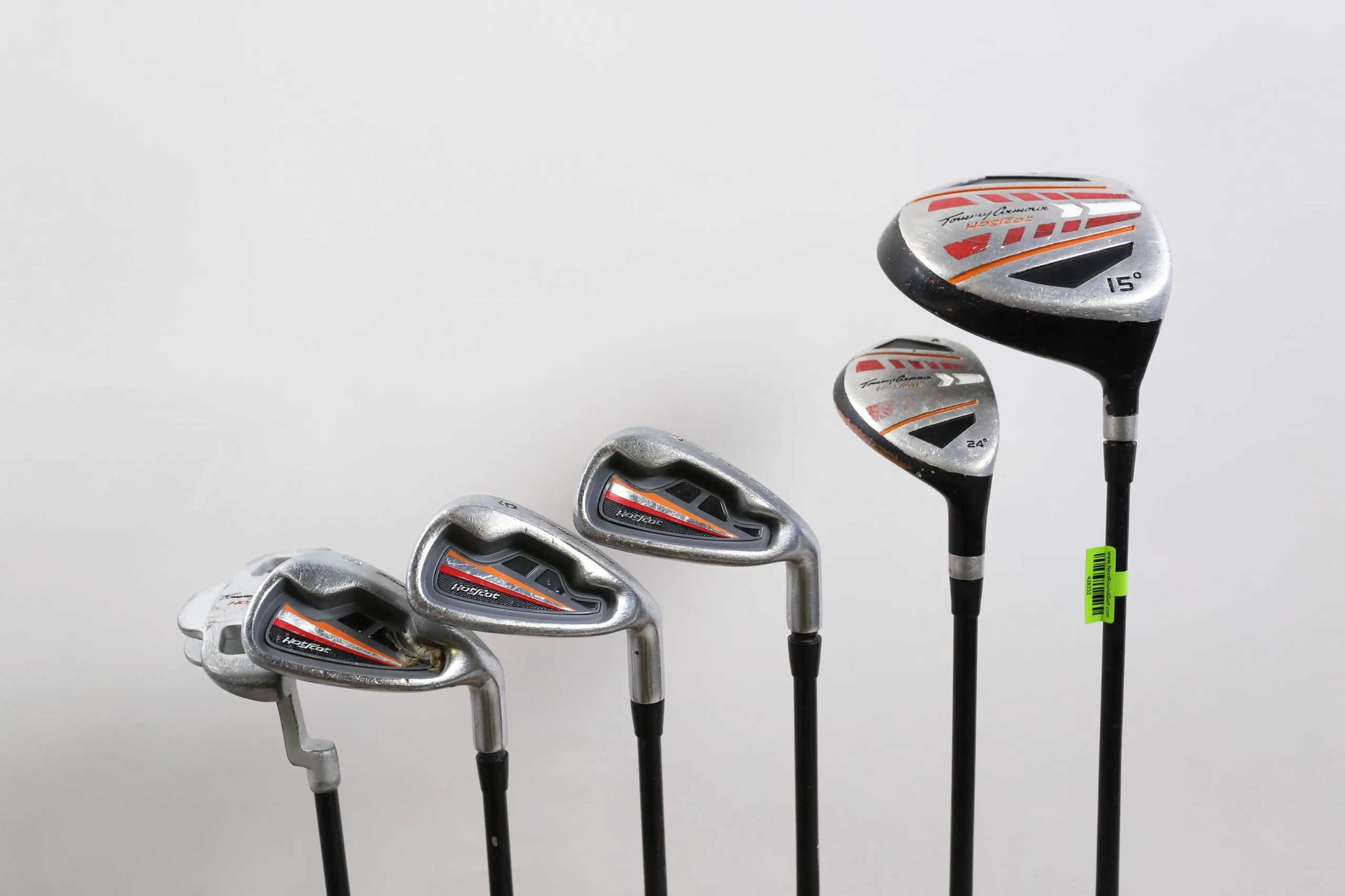 Tommy Armour Hot Scot Driver, 4H, 7, 9, SW, Putter Kids Set RH 53 In Height 3 Tommy Armour Hot Scot Driver, 4H, 7, 9, SW, Putter Kids Set RH 53 In Height