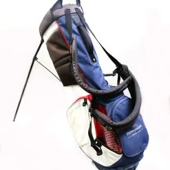 Ping Red White And Blue Hoofer 5 Dividers 8 Pockets Stand Golf Bag