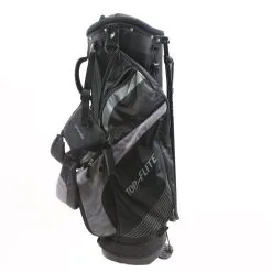 Top Flite Black/Grey Stand Bag 7-Dividers 5-Pockets Shoulder Strap