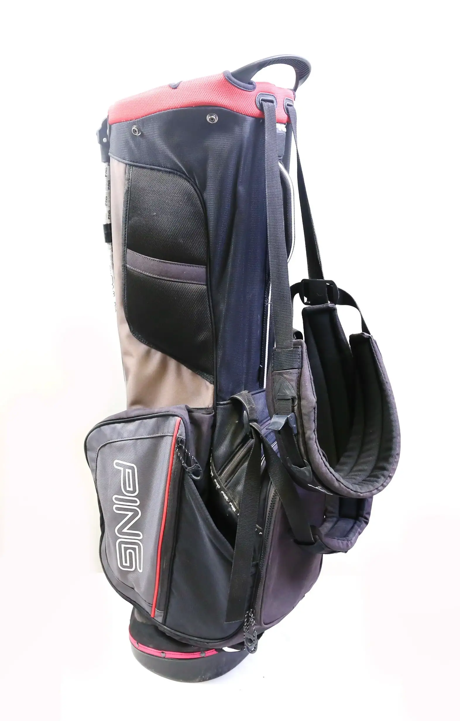 Ping E2 Black And Red Hoofer 5 Way 8 Pocket Stand Bag 7 Ping E2 Black And Red Hoofer 5 Way 8 Pocket Stand Bag - Image 5