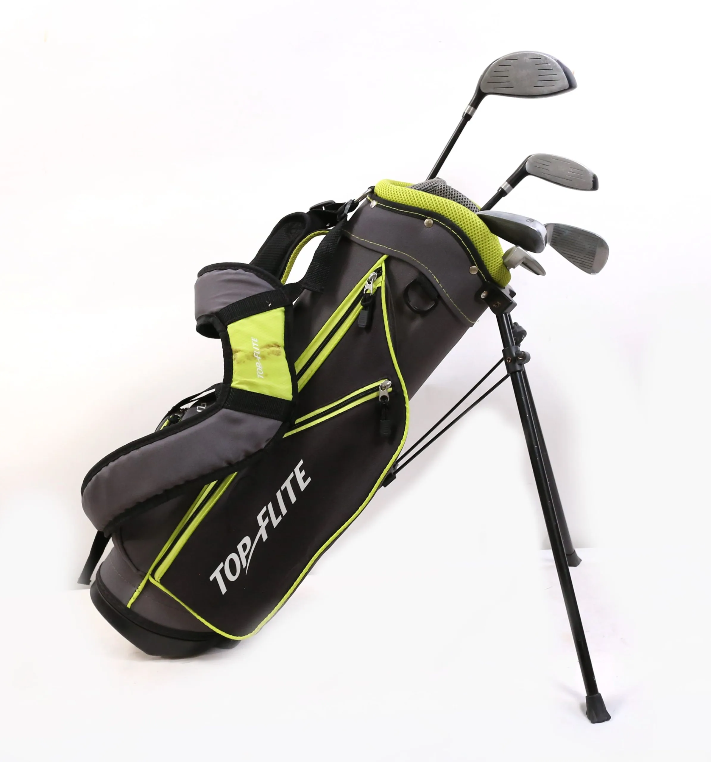 Top Flite 1W, Hybrid, 7, SW, Putter RH Kids Club Set W/ Bag 4 Top Flite 1W, Hybrid, 7, SW, Putter RH Kids Club Set W/ Bag - Image 2