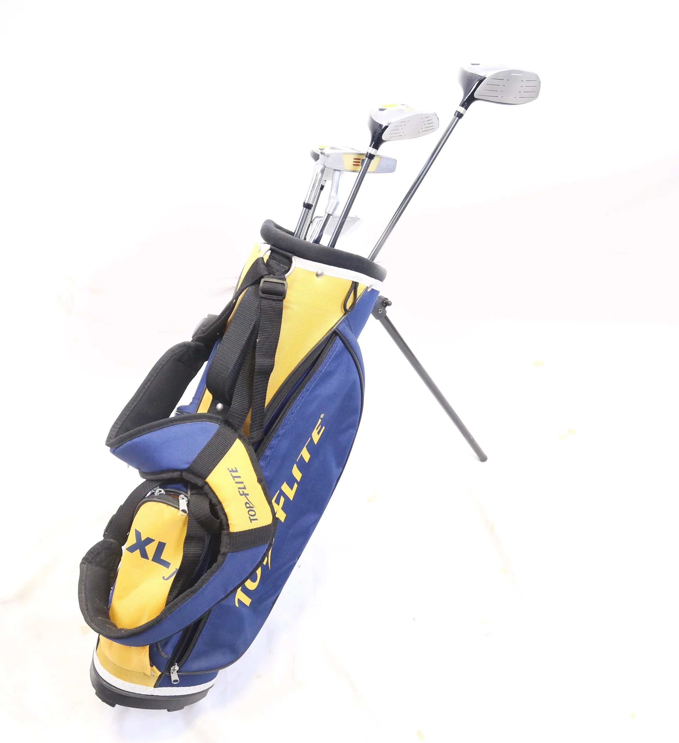 Top Flite XL J Driver, 5W, 5h, 7, SW, Putter Kids Set RH 44 In Height Youth Flex 3 Top Flite XL J Driver, 5W, 5h, 7, SW, Putter Kids Set RH 44 In Height Youth Flex