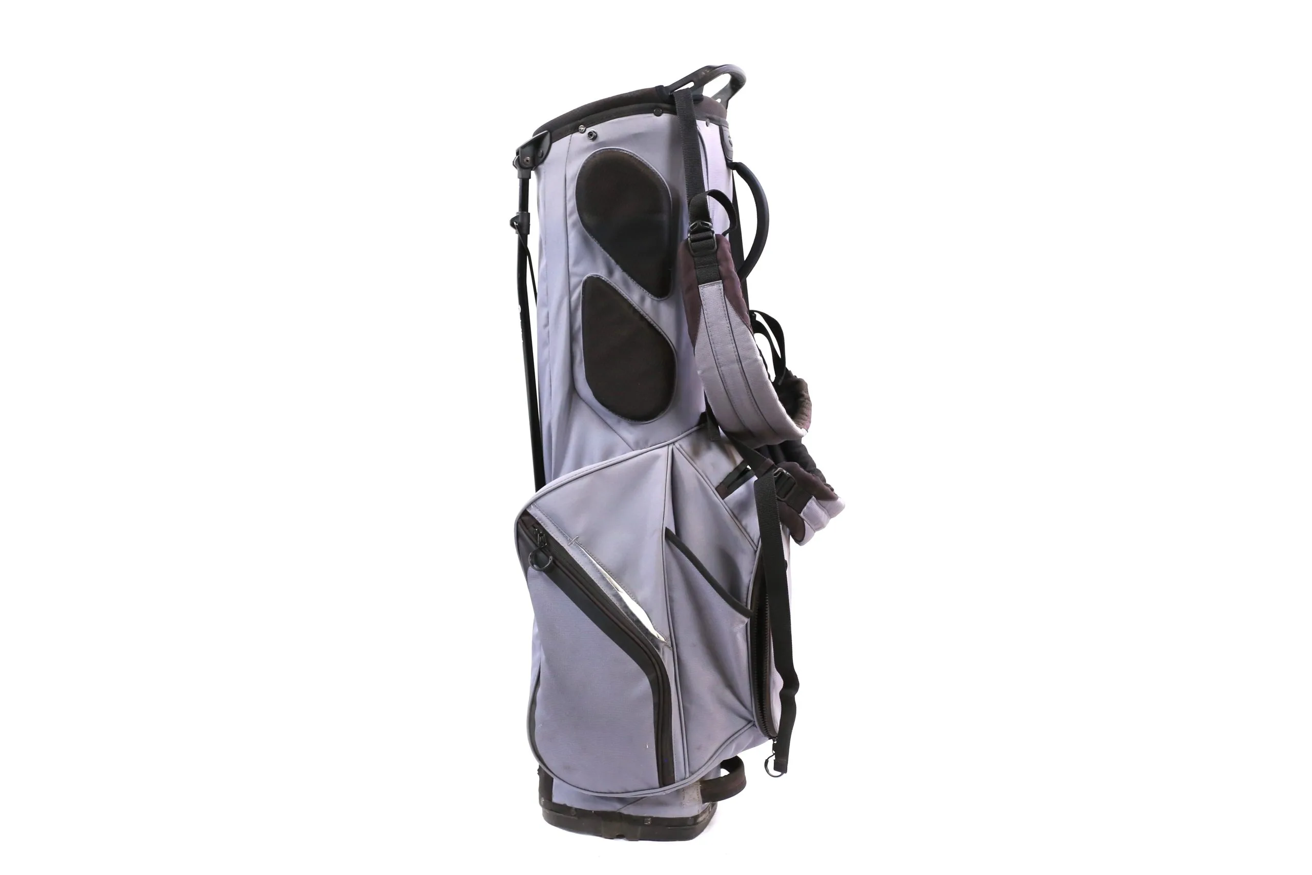 Taylormade Gray/Black Stand Bag 4-Dividers 5-Pockets Shoulder Strap 4 Taylormade Gray/Black Stand Bag 4-Dividers 5-Pockets Shoulder Strap - Image 2