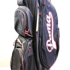 GOLF BAGS Sales 30 Puma Red/Black Cart Golf Bag 14 Dividers 7 Pockets Shoulder Strap