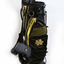 Hippo Black/Yellow Stand Golf Bag 8 Dividers 6 Pockets Shoulder Strap -GOLF BAGS Sales cb75f17d a062 5ca6 8695 b93e82f0a309