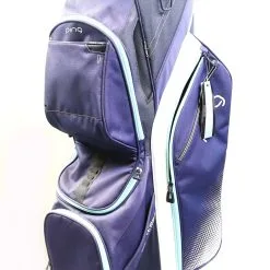 Ping Traverse Cart Bag Blue/Black/White 14 Dividers 7 Pockets Raincoat