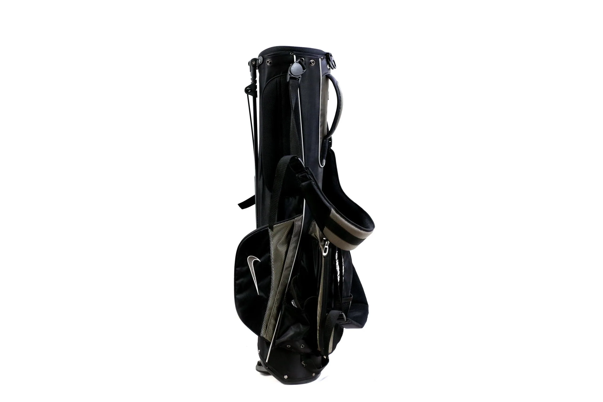 Nike Grey/Black Stand Bag 2-Dividers 4-Pockets Shoulder Strap 4 Nike Grey/Black Stand Bag 2-Dividers 4-Pockets Shoulder Strap - Image 2