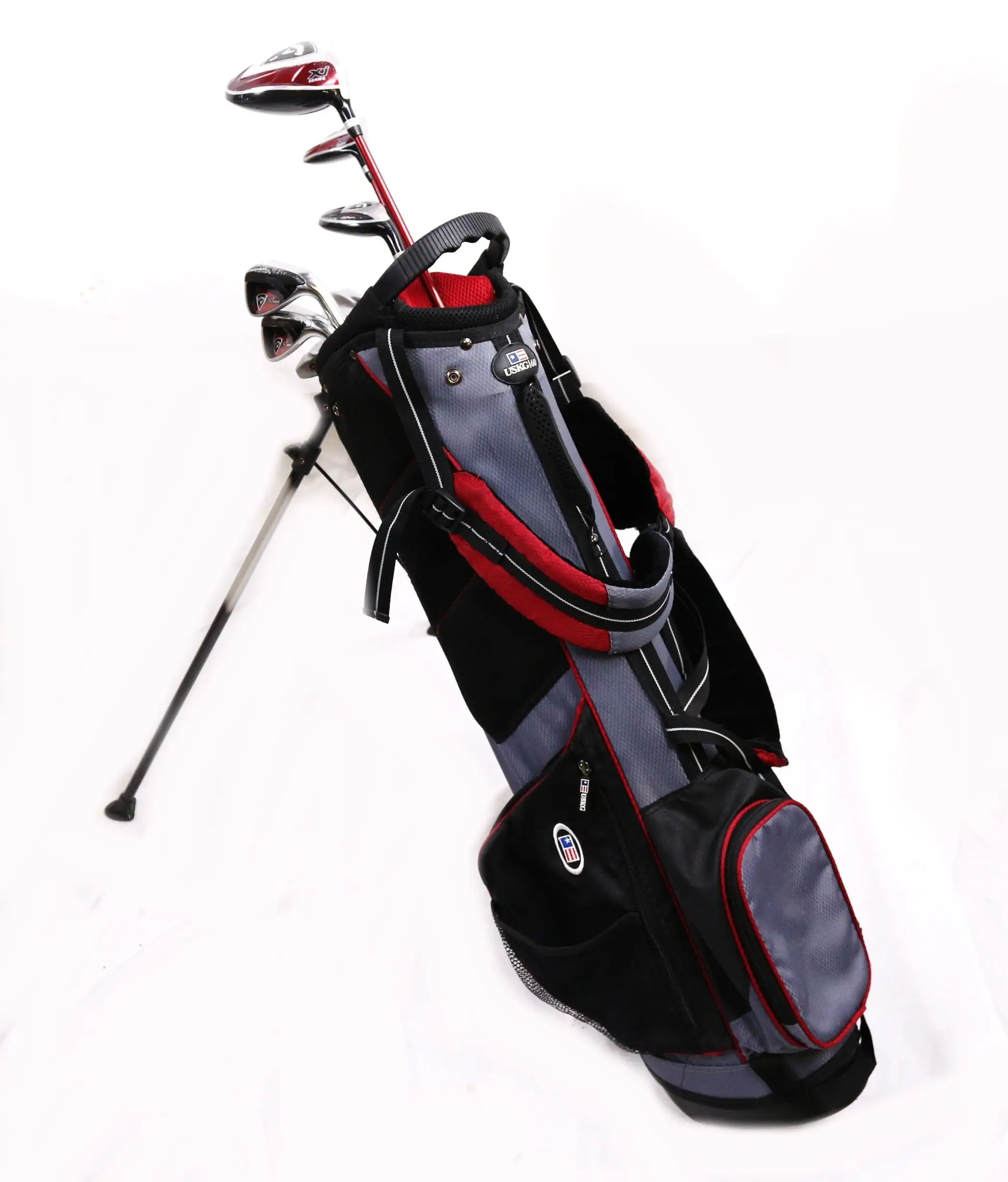 Callaway XJ 1W, 3W, 5H, 7, 9, SW, Putter RH Kids Set W/ Bag 60 In Height 3 Callaway XJ 1W, 3W, 5H, 7, 9, SW, Putter RH Kids Set W/ Bag 60 In Height