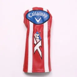 Callaway XR Driver Headcover Only Red Faux Leather Very Good Condition